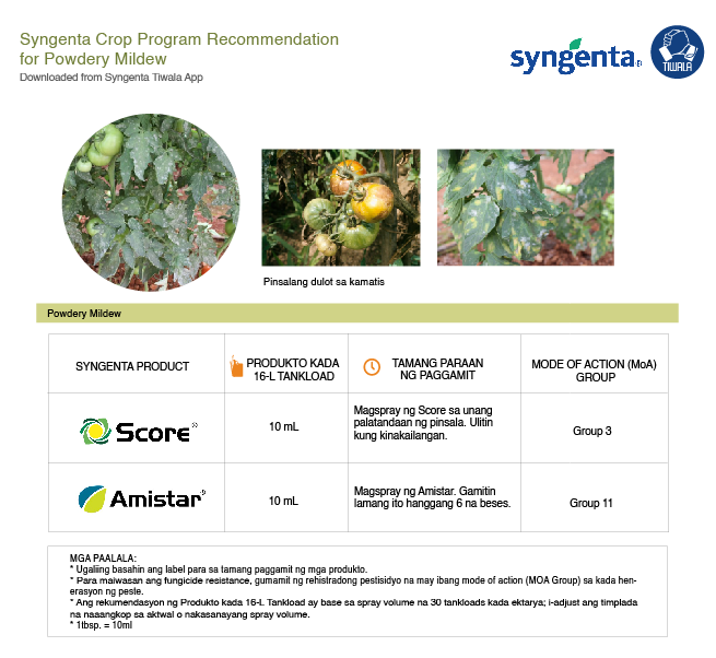 syngenta crop program recommendation
