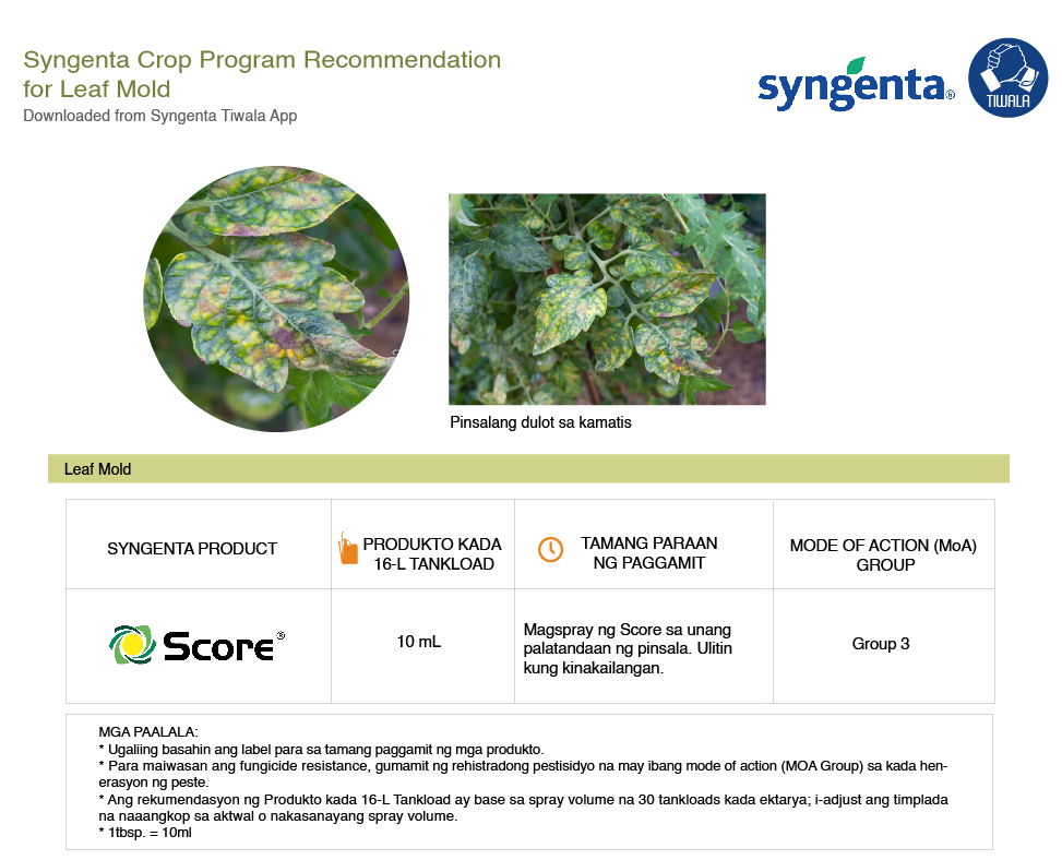 syngenta crop program recommendation