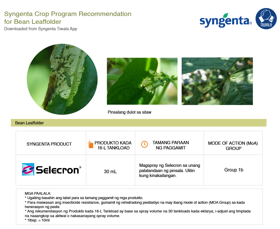 syngenta crop program recommendation