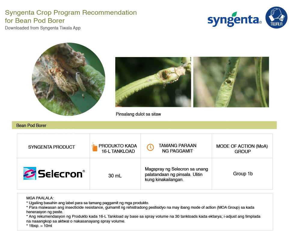 syngenta crop program recommendation
